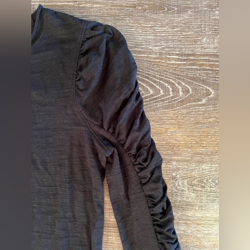 NWOT Free People Natasha Ruched Sleeve Top - Picture 6 of 8